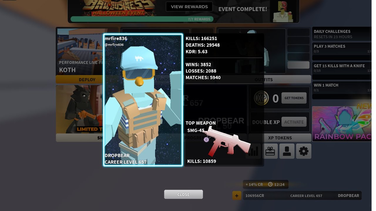 All my current setups, settings, etc. in Bad Business