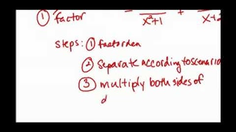 [Math][Calculus II]-Partial Fraction Integration-Concept Video 2