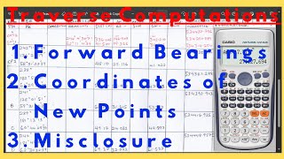 Traverse Computations in Surveying