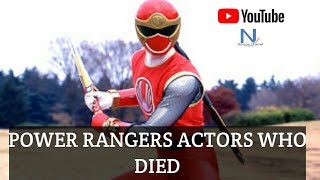 power ranger actors who died