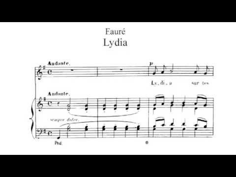 Faure: "Lydia" sung by Bob Mitchell
