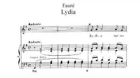 Faure: "Lydia" sung by Bob Mitchell