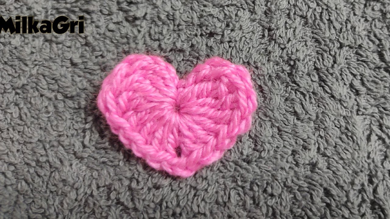 Easy Crochet Heart - Сердце с аппликацией