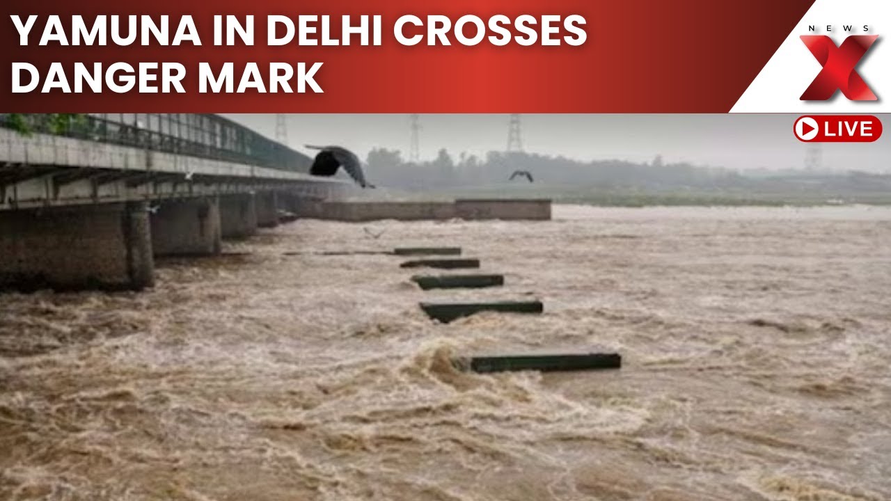 LIVE: Yamuna floods Delhi, authorities launch emergency evacuation immediately | Newsx