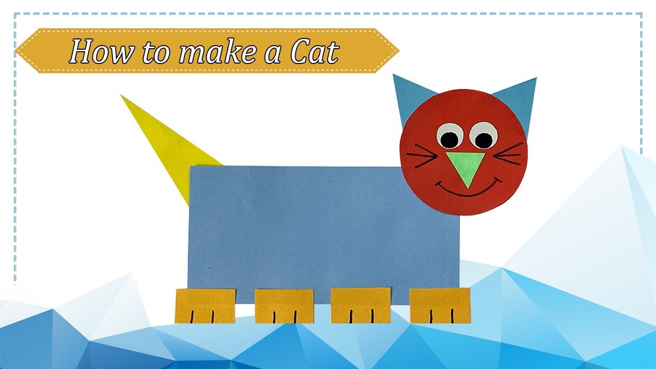 Basic Shaped Cat🐈 | Cat Making | Learn how to use Basic shapes to make ...