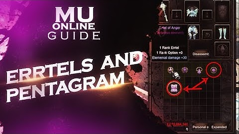 Mu Online Guide | Errtels and Pentagram (Season 16)