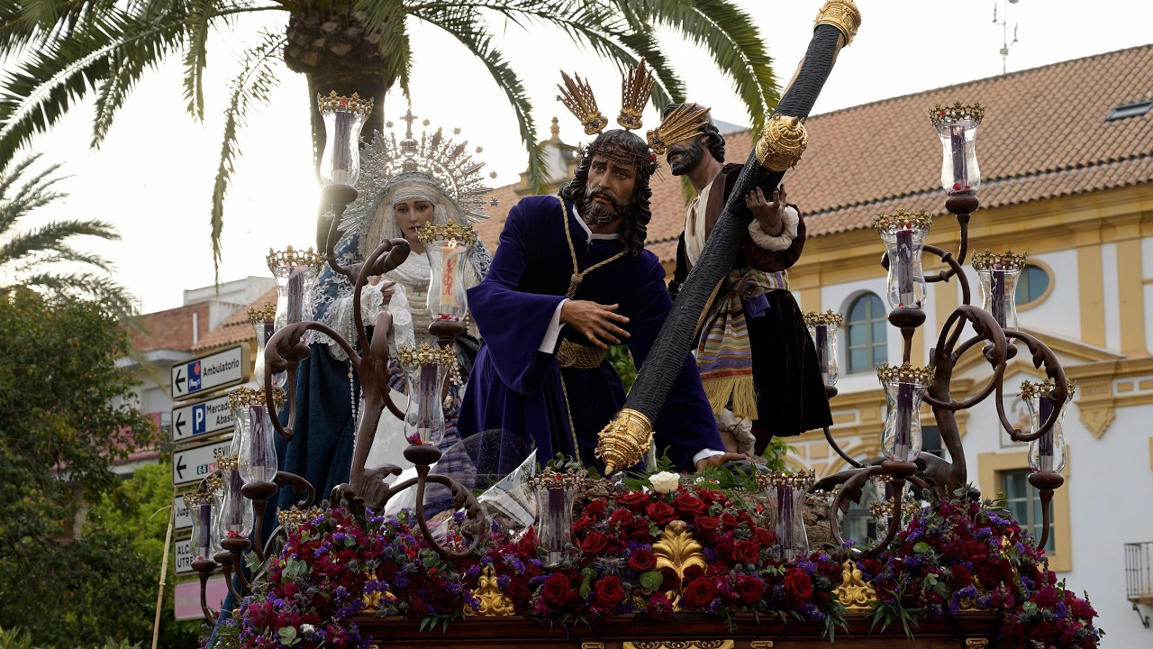 Paso por carrera oficial de la Hdad. de las Tres Caídas de Dos Hermanas  #semanasanta2025    4k UHD​