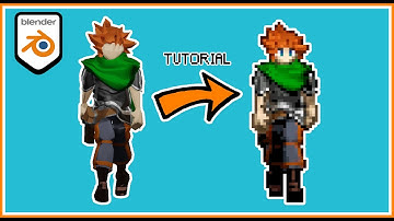How to Make Animated PIXEL ART Characters Sprites with Blender 2.9 | Quick and Easy TUTORIAL