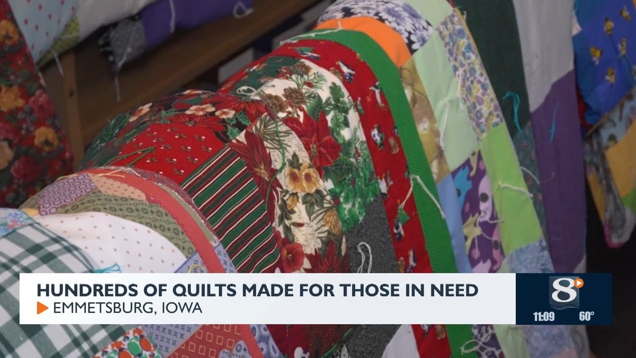Hundreds of quilts made for those in need - YouTube
