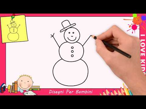 Video: Come Disegnare Un Pupazzo Di Neve Con Una Matita