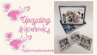 Upcycling Yearbooks using Tim Holtz Specemin Die