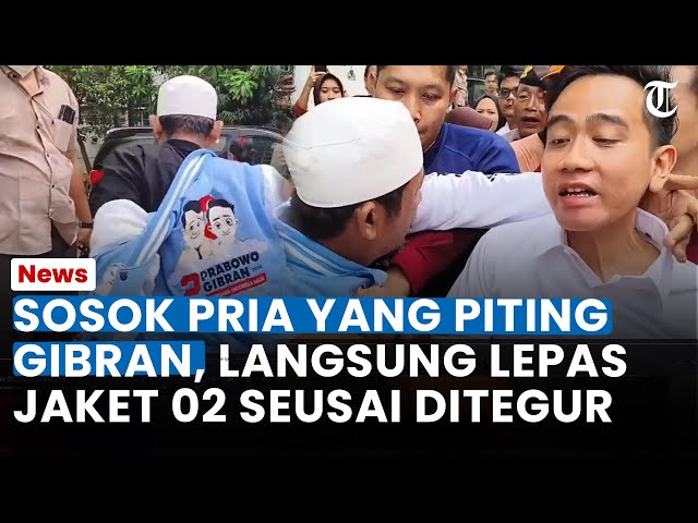 SOSOK PRIA yang 'Piting' Gibran hingga Terjengkang, Lepas Jaket 02 seusai Ditegur Paspampres class=