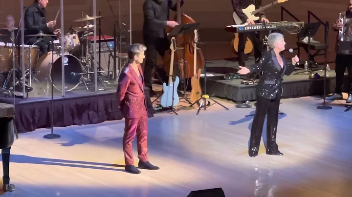 Joey McIntyre at Carnegie Hall with his sister Carol