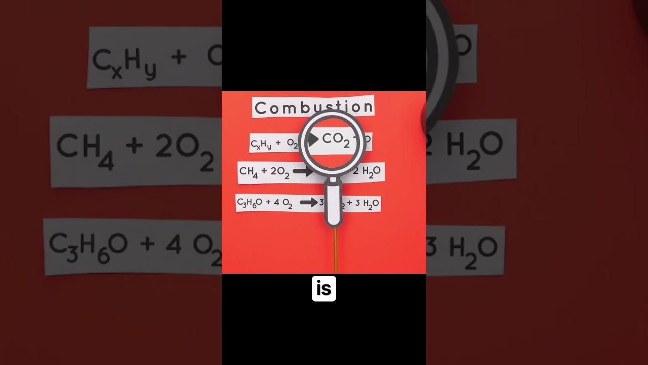 Types of Chemical Reactions: Combustion #chemistry