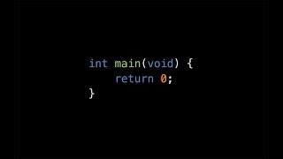 Foundations of C #2: Writing a Valid Program