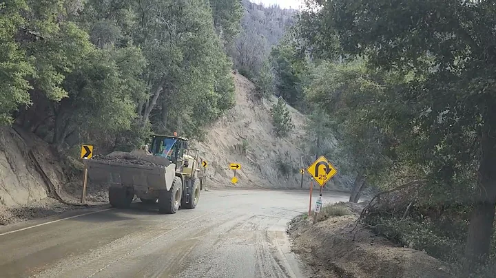 Hwy 38 blow out repairs at Forsee Ck. Hwy 38 opening wed dec 24 at 4pm 