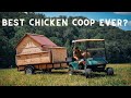 EASIEST TO CLEAN Mobile Chicken Coop, it’s a Tiny Barn! // with @Tractor Supply Company