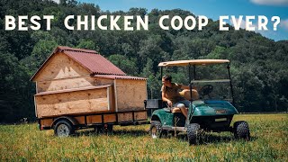 Easiest To Clean Mobile Chicken Coop Its A Tiny Barn With 