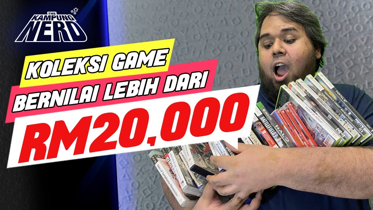 Koleksi Game Aku Bernilai Lebih Dari RM20,000! | The Kampung Nerd