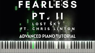 Lost Sky - Fearless pt.II (feat. Chris Linton) (Advanced Piano Tutorial + Free Sheets)