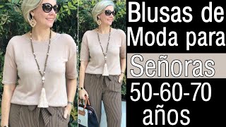 QUE BLUSAS A LOS 50 60 Y 70 AÑOS MODA PARA LOOKS PARA MADURAS - YouTube