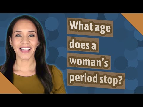 Video: Op welke leeftijd stopt een vrouw met menstrueren?