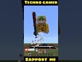 Techno gamerz statue destroy shorts minecraft