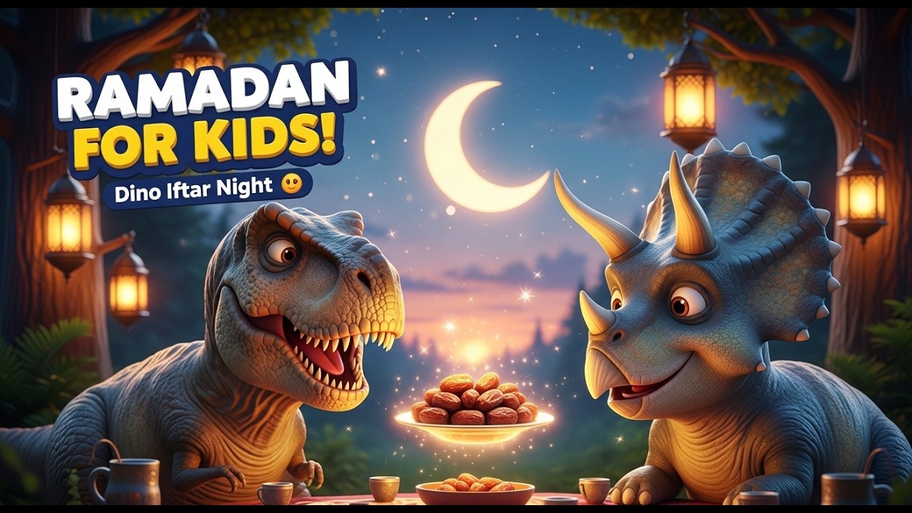 Ramadan for Kids | Dino Iftar Cartoon | Islamic Kids Animation