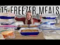 15 Make Ahead Freezer Meals in 2 Hours!