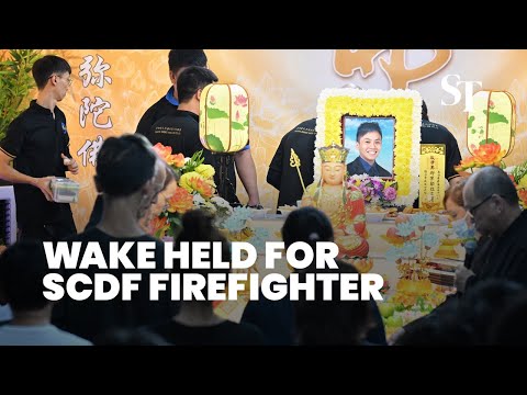 Wake held for SCDF firefighter who died in the line of duty