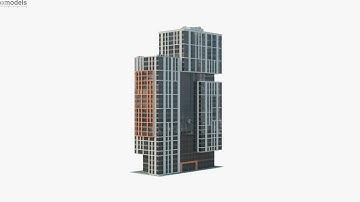 Apartment Building 3D model by 3DModels.org