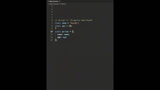 Property Shorthand in Javascript #coding #frontendcourse #javascript