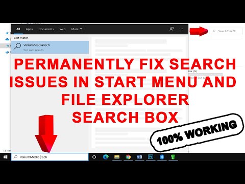 Search Box Not Working in Windows 10 Stat Menu & File Explorer Can't Type Anything | Fixed 100