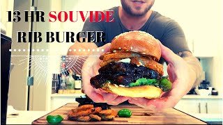 13 HOUR Souvide RIB Burger | CouchCaviar