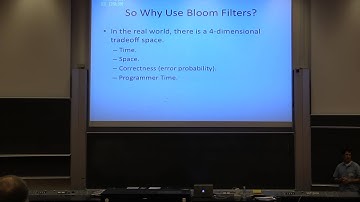 Bloom filters and their diverse applications (Michael Mitzenmacher)