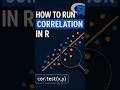 Instant Correlation Analysis in R – Fast &amp; Easy #Shorts