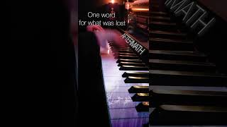 Aftermath, today. In remembrance of the victim of the Sumatra Tsunami. #aftermath #piano