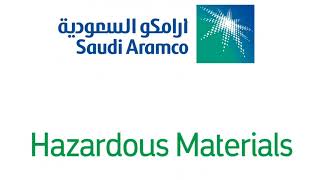 Saudi Aramco Hazardous Materials
