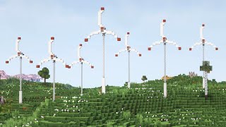 Wind generator in minecraft \ Wind turbine in minecraft