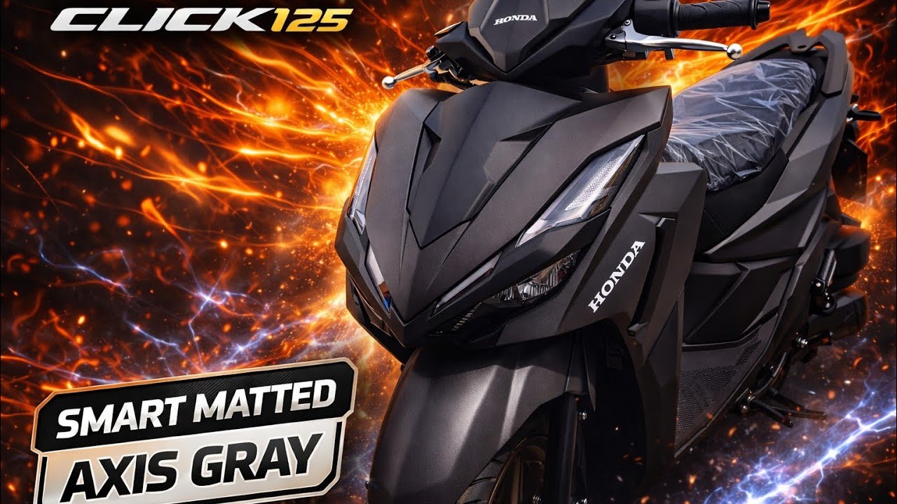 Latest Honda Click125i V4 Smart Matted Axis Gray 