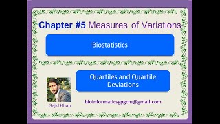 Quartiles and Quartile Deviations