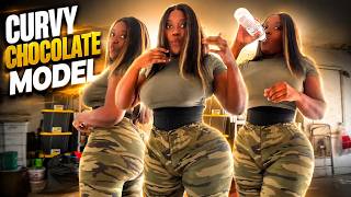 Curvy Chocolate Model Tamekiareels Confident Thickness Live 11172023