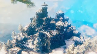 Valheim Mountain Top Castle Showcase