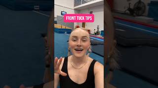 Front Tuck Tips! Send this to someone who is learning a front tuck! #gymnast #frontflip #shorts