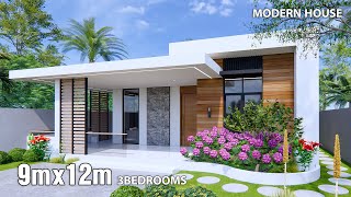 Modern House | House Design idea | 9m x 12m (3Bedrooms)