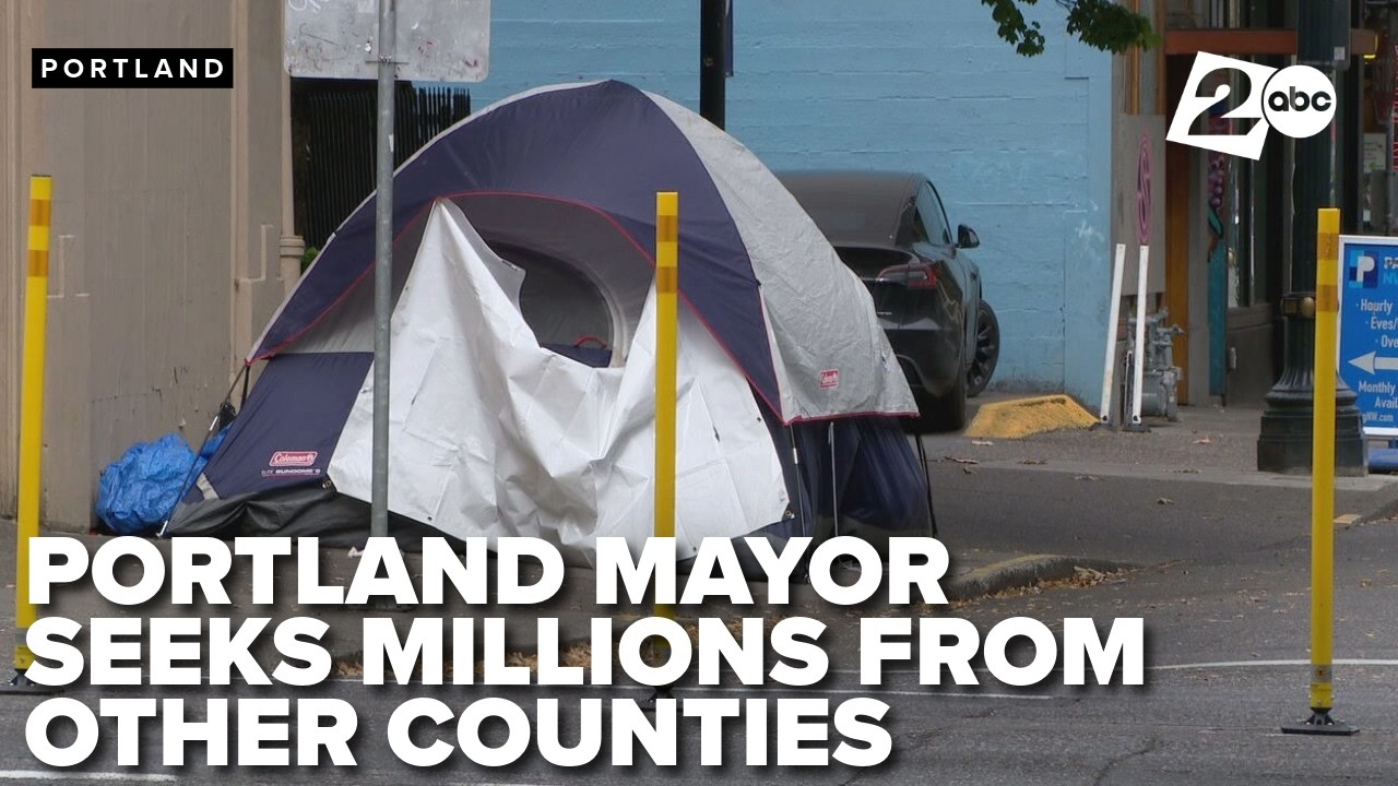 Portland mayor asks counties for millions to fund shelters - YouTube