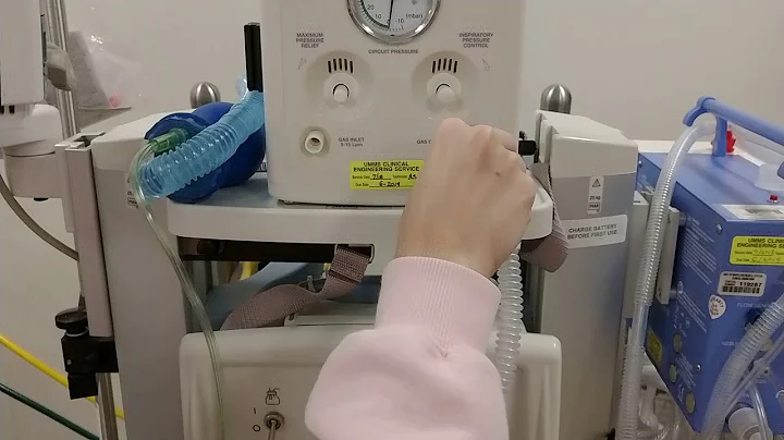 Giraffe T-piece resuscitator set up
