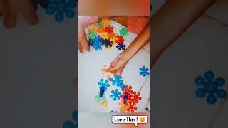 ASMR | FISH MAKING FROM SNOWFLAKE BLOCKS #ASMR #ytshorts #SNOWFLAKEBLOCKS