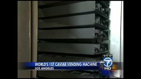 Caviar vending machine unveiled in Beverly Hills