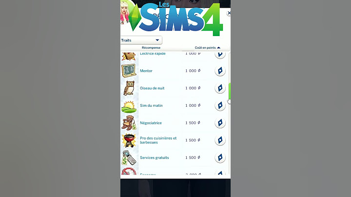 Débloquer traits cachés dans les Sims 4